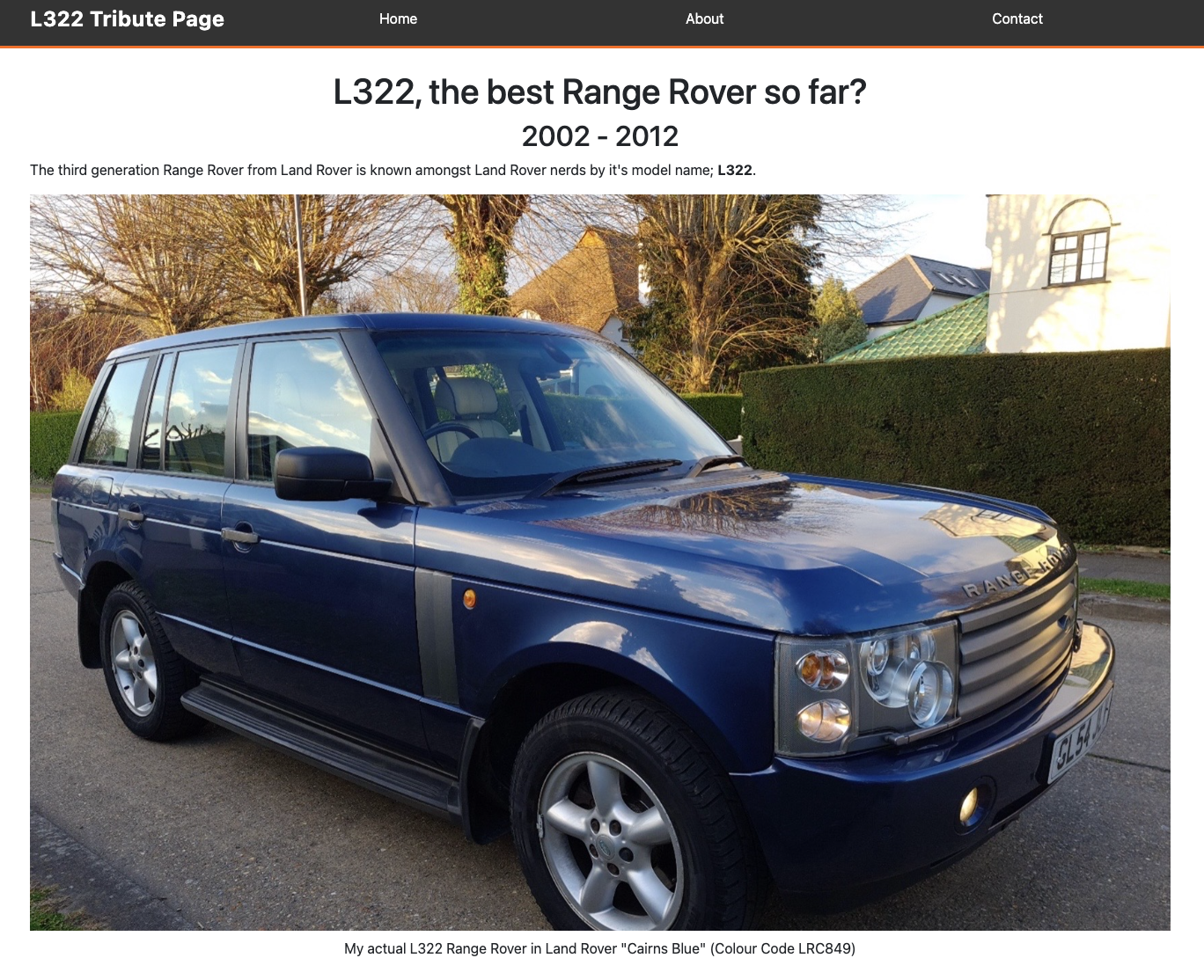 L322 Tribute screenshot